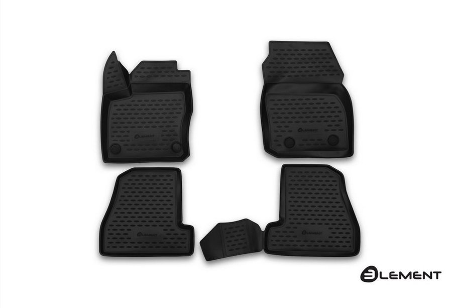 Ford Focus III 2011–2017 (2015↗) Gummimåtter 3D til kabinen (4 stk., Novline) Image