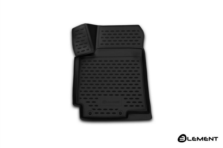Hyundai Accent 2011–2017 Gummimåtte (forreste venstre) 3D til kabinen (Novline) Image