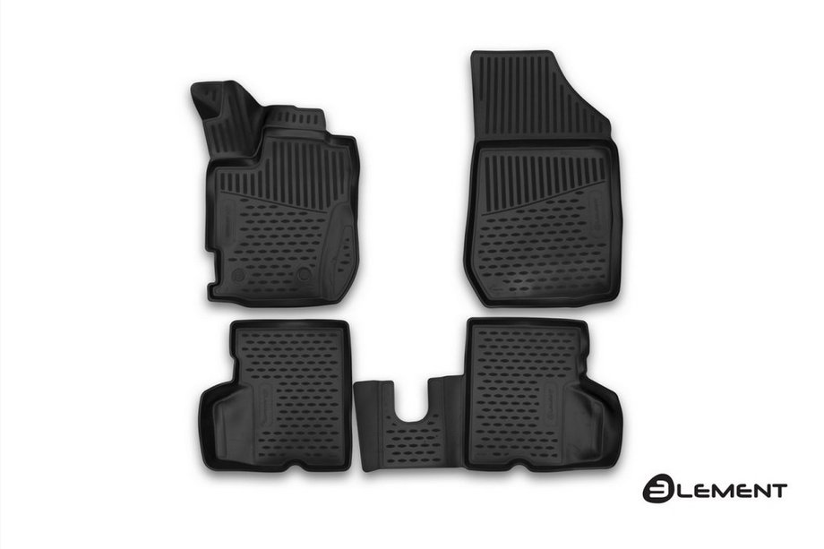 Renault Captur 2013–2019 3D gummimåtter til kabinen (4 stk., Novline) Image