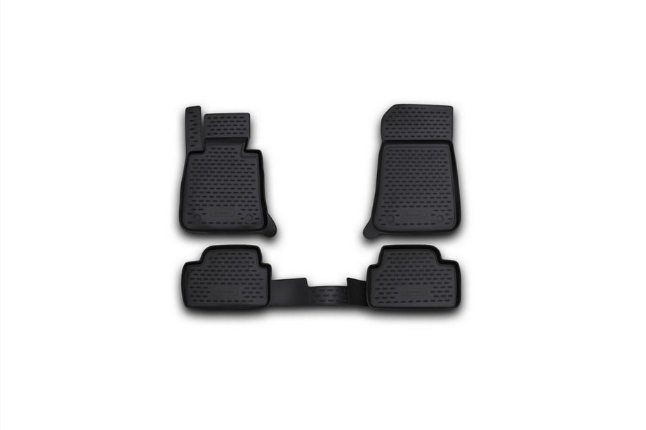 BMW 1-serie E81/E82/E87/E88 2004–2011 Gummimåtter til kabinen (4 stk., Novline) 5D Image
