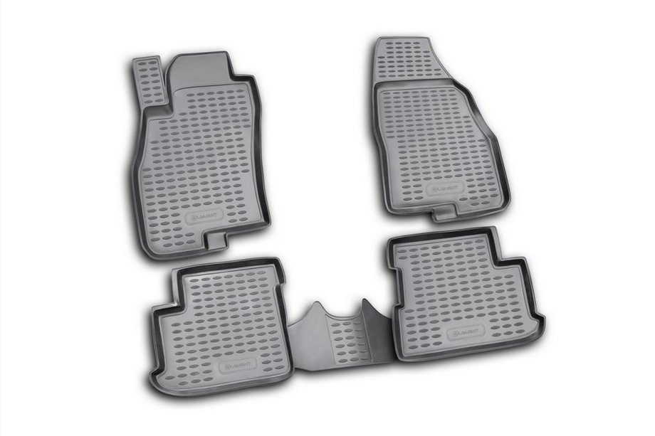 Fiat Punto Grande/EVO 2006–2018 (2006↗) Gummimåtter til kabinen (4 stk., Novline) 5D Image