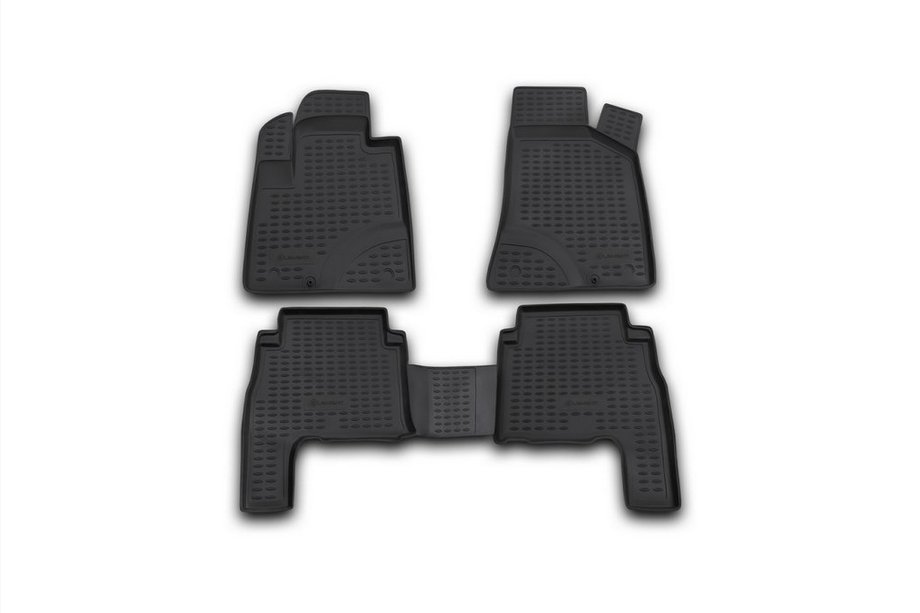 Hyundai Santa Fe 2 2006–2012 (2006-2010) Gummimåtter til kabinen (4 stk, Novline) Image