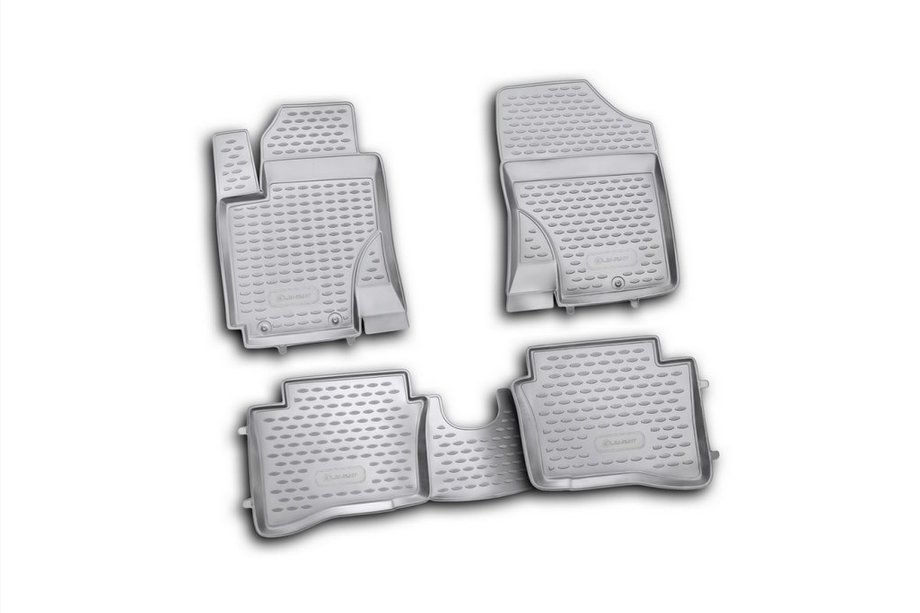 Hyundai I-20 2008–2012 Gummimåtter til kabinen (4 stk., Novline) Image