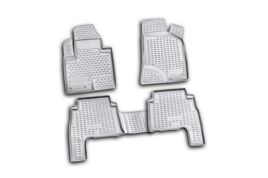 Hyundai Santa Fe 2 2006–2012 (2010-2012) Gummimåtter til kabinen (4 stk, Novline) Image
