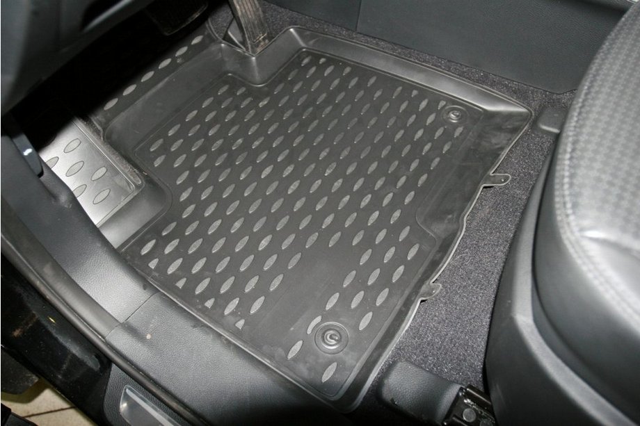 Hyundai Santa Fe 3 2012–2018 Gummimåtter til kabinen (4 stk., Novline) Image