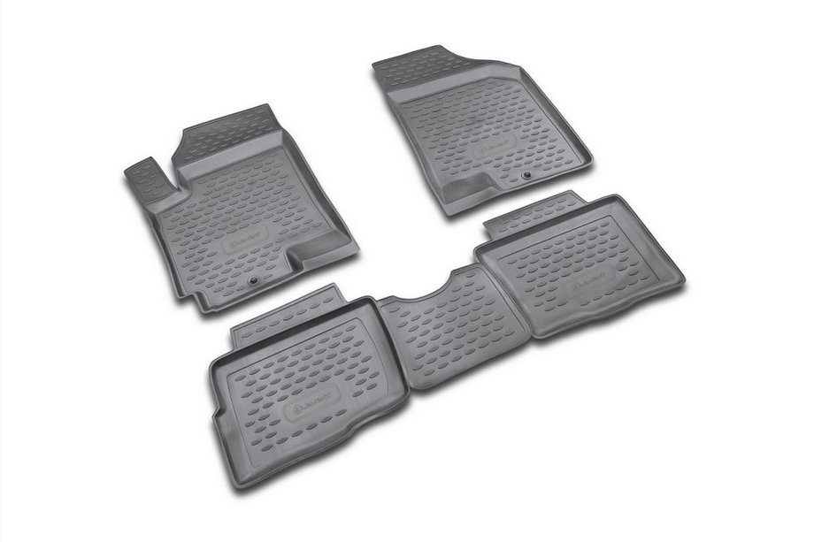 Kia Soul I 2008–2013 Gummimåtter til kabinen (4 stk., Novline) Image