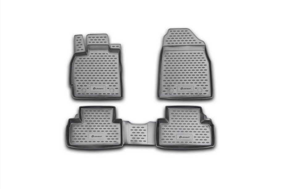 Mazda CX-7 2006–2012 (2010↗) Gummimåtter til kabinen (4 stk., Novline) Image