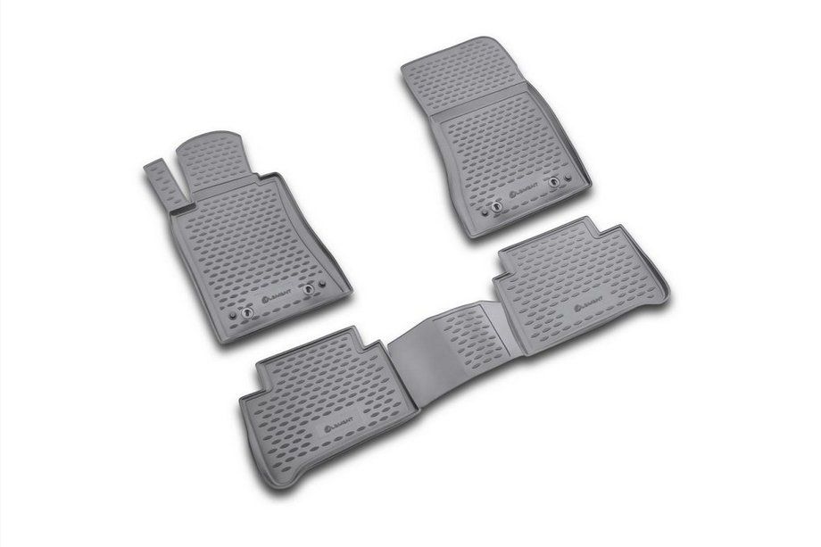 Mercedes E-klasse W211 2002–2009 Gummimåtter til kabinen (4 stk., Novline) baghjulstræk Image