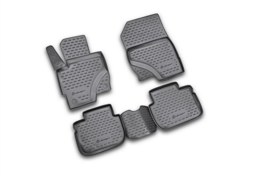 Mitsubishi Colt 2004–2012 (2009↗) Gummimåtter til kabine (4 stk., Novline) 5D Image