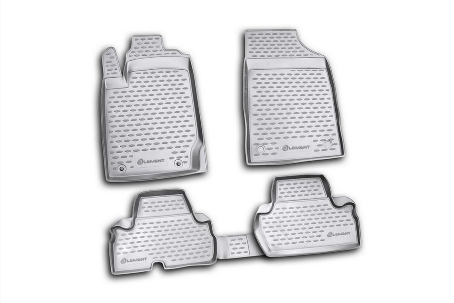 Mitsubishi L200 2006–2015 (2010-2015) Gummimåtter til kabinen (4 stk, Novline) 2D Image
