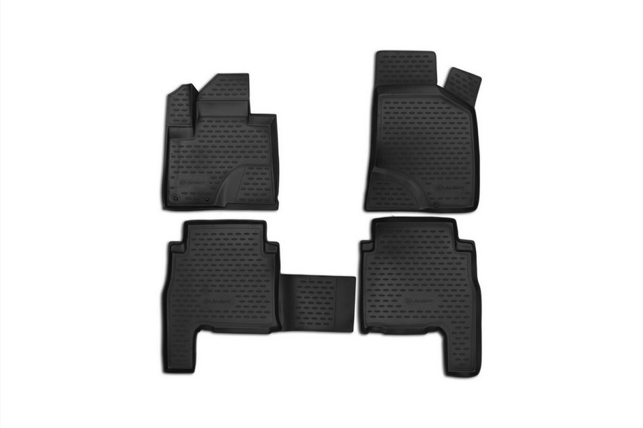 Hyundai Santa Fe 2 2006–2012 3D gummimåtter til kabinen (4 stk., Novline) Image