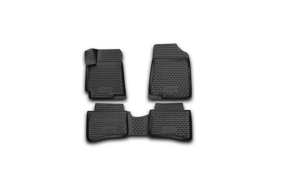 Hyundai Accent 2011–2017 3D gummimåtter til kabine (4 stk., Novline) SD/HB Image