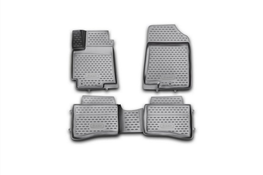 Kia Rio 2012–2017 3D gummimåtter til kabinen (4 stk., Novline) (UB) Image