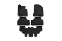Kia Carens 2012– 3D gummimåtter til kabinen (5 stk., Novline) 7 sæder foto 1