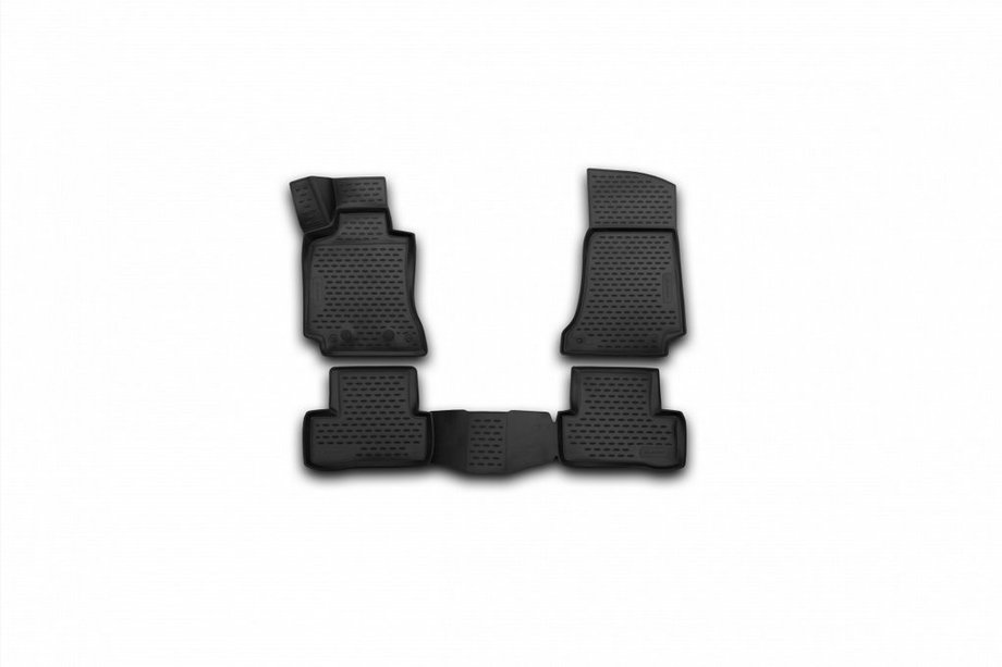 Mercedes C-klasse W205 2014–2021 Gummimåtter til kabinen (4 stk., Novline) SD Foto 1