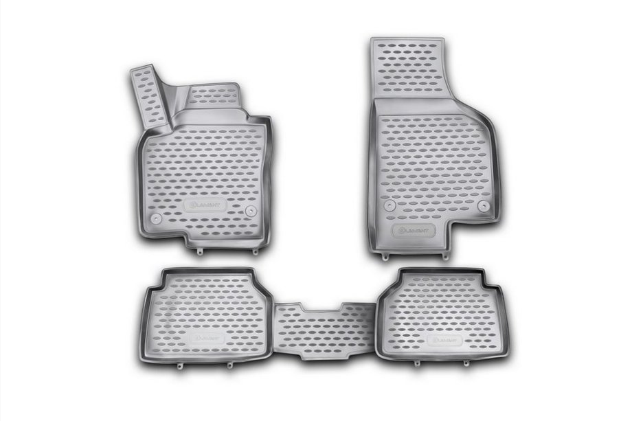 Volkswagen Tiguan 2007–2016 3D gummimåtter til kabinen (4 stk., Novline) Image