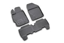 Toyota Yaris 2006–2011 Gummimåtter til kabinen (3 stk., Novline) foto 1