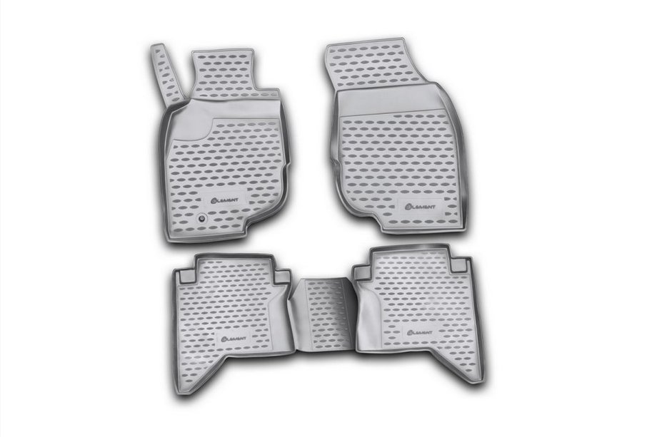 Toyota Hilux 2006–2015 (2008↗) Gummimåtter til kabinen (4 stk., Novline) Foto 1
