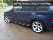 BMW X5 E53 1999–2006 Performance sideskørter (2 stk., til lakering) foto 1