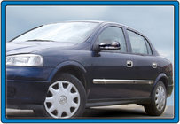 Opel Astra G Classic 1998–2012 Dørlister (4 stk., rustfrit stål) OmsaLine - italiensk rustfrit stål foto 1