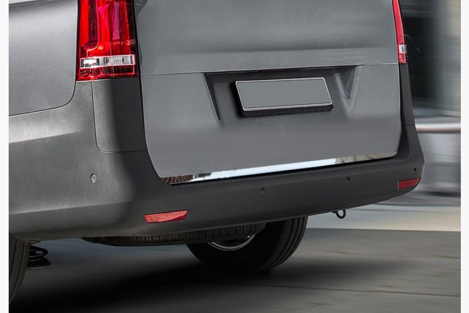 Mercedes Vito/V-klasse W447 2014– Kantliste til bagklap (rustfrit stål) OmsaLine - italiensk rustfrit stål Image