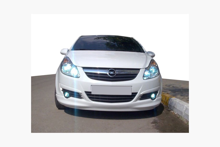 Opel Corsa D 2007–2014 Front nederste spoilerlæbe (til lakering) Image