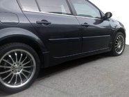 Renault Megane II 2004–2009 Sideskørter (SD, til lakering) foto 1