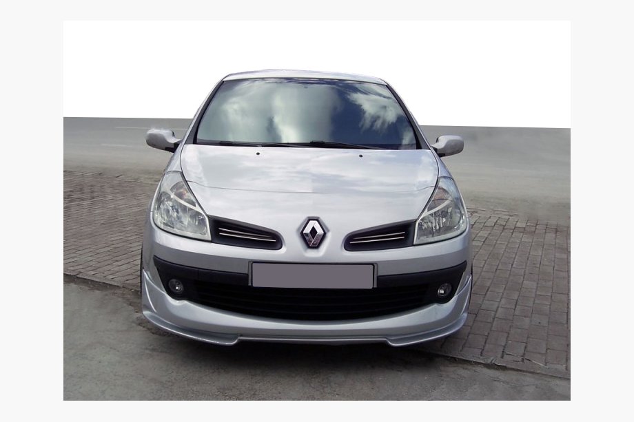 Renault Clio III 2005–2012 Front kofangerlæbe V1 (til lakering) Foto 1
