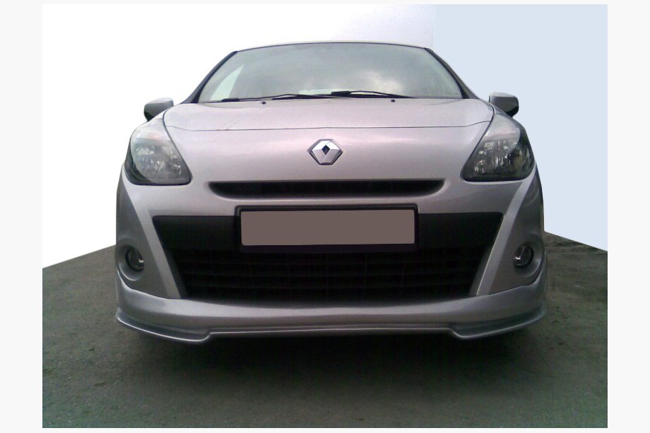 Renault Clio III 2005–2012 Frontlip til forkofanger V2 (til lakering) Image