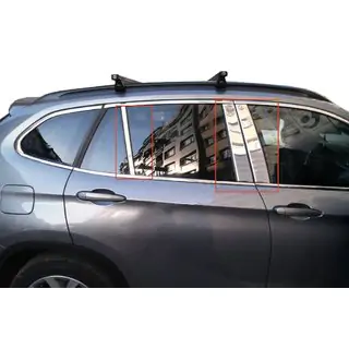 Dørstolpelister i rustfrit stål, 6 stk. BMW X1 E84 2009–2015 foto 1