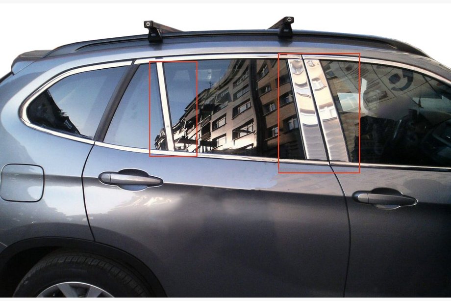 BMW X1 E84 2009–2015 Dørstolpelister i rustfrit stål, 6 stk. Image