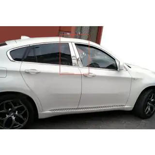 Dørstolpelister i rustfrit stål BMW X6 E71 2008–2014 foto 1