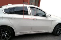 BMW X6 E71 2008–2014 Dørstolpelister i rustfrit stål foto 1