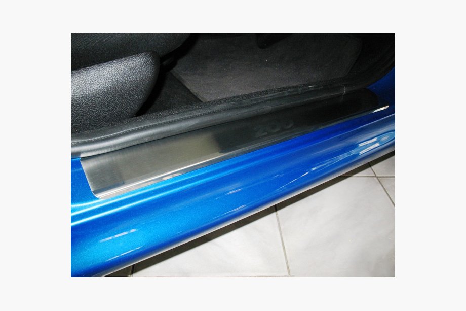 Peugeot 206 1998–2024 Dørtrinslister Natanika Premium (4 stk., rustfrit stål) Image