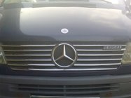 Mercedes Sprinter W901/902/903/904/905 1995–2006 Kølergrill-lister (1995-2000, 12 dele, rustfrit stål) foto 4