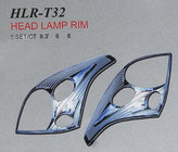 Toyota Land Cruiser Prado 120 2002–2009 Krom forlygterammer V1 (2 stk., plast) foto 1