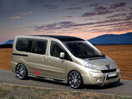 Fiat Scudo 2007–2015 Siderør BB002 (2 stk., rustfrit stål) 60 mm, kort akselafstand foto 2