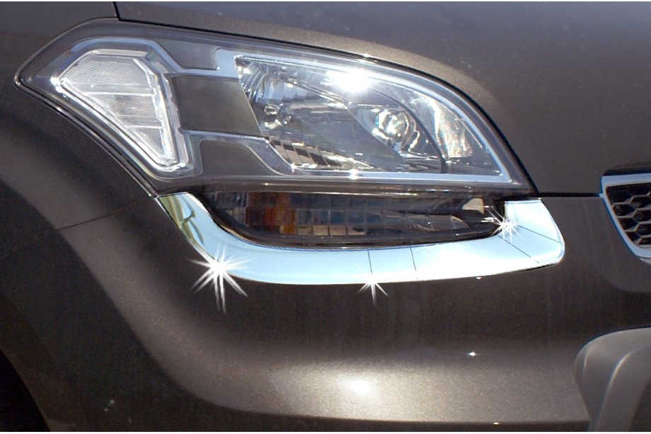 Kia Soul I 2008–2013 Krom forlygteramme (2 stk., rustfrit stål) Image