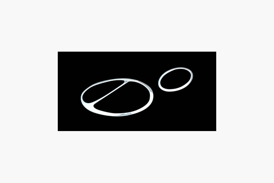 Mercedes E-klasse W211 2002–2009 Krom forlygterammer (2 stk., plast) Image