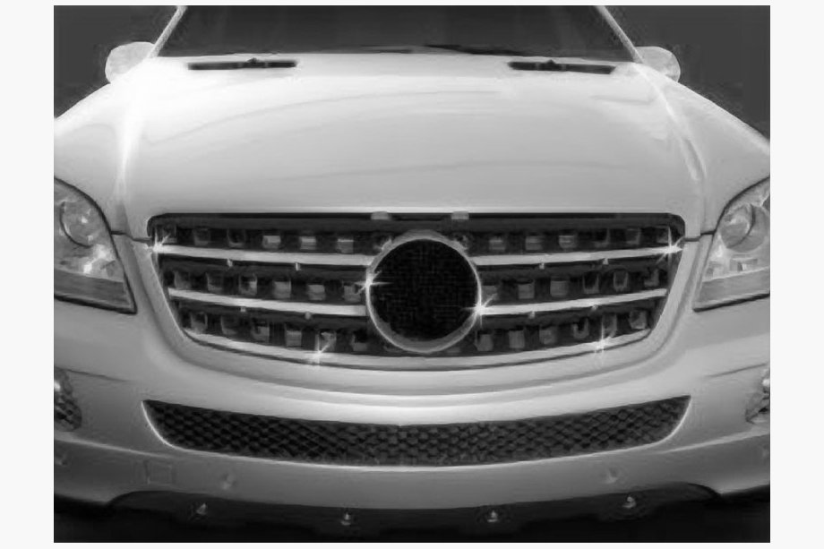 Mercedes ML W164 2005–2011 Grillbeklædning (5 stk., rustfrit stål) Carmos - Tyrkisk stål Image