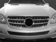 Mercedes ML W164 2005–2011 Grillbeklædning (5 stk., rustfrit stål) Carmos - Tyrkisk stål foto 1