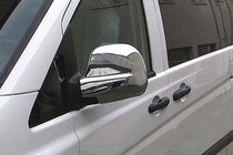 Mercedes Viano 2004–2014 Krom spejlkapper til VITO 2004-2010 (2 stk.) Carmos - tyrkisk rustfrit stål foto 3