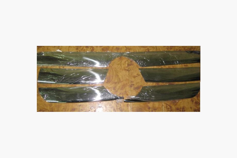 Mercedes ML W163 1997–2005 Brede grill-lister (6 stk., rustfrit stål) Image