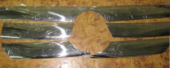 Mercedes ML W163 1997–2005 Brede grill-lister (6 stk., rustfrit stål) foto 1