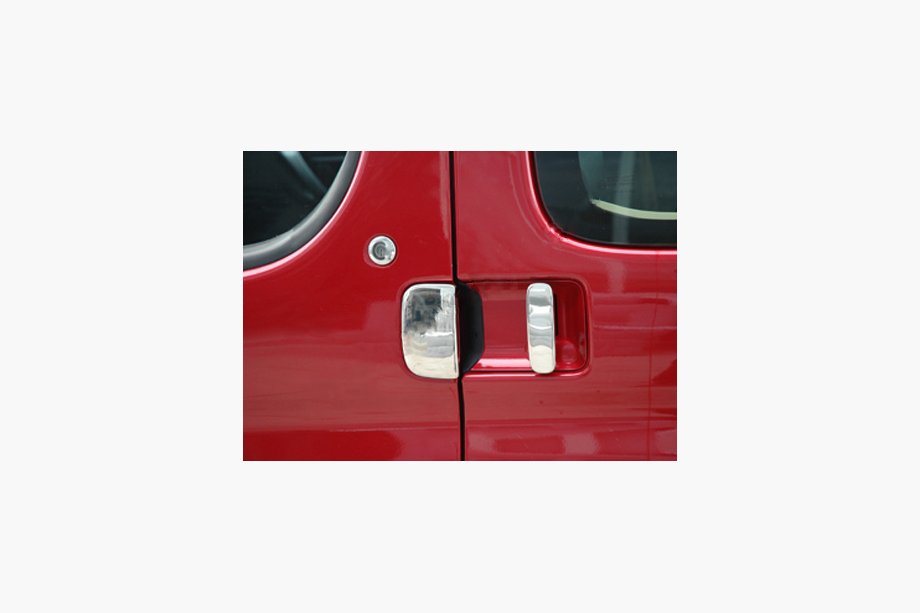 Peugeot Partner 1996–2008 Dørhåndtagscovers i rustfrit stål, 5-dørs Foto 1