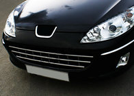 Peugeot 407 2004–2011 Tuninggrill i rustfrit stål foto 4