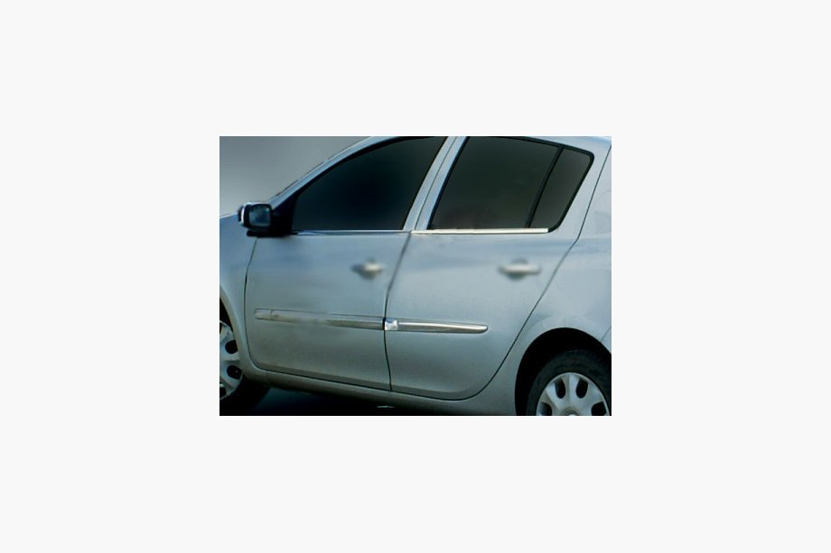 Renault Clio III 2005–2012 Dørlister (4 stk., rustfrit stål) Image