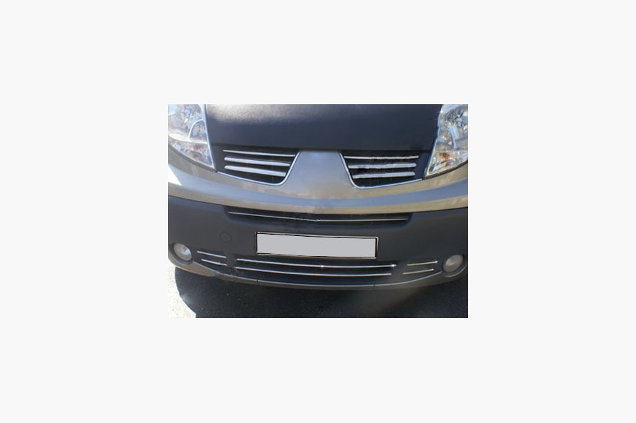 Opel Vivaro 2001–2015 Kromlister til nederste grill 2007-2013 (6 stk., rustfrit stål) Image