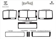 Audi A2 1999–2005 Instrumentbrætpanel-indsatser (Meric) Aluminium foto 4