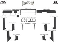 BMW 5-serie E34 1988–1995 Instrumentbordbeklædning Aluminium foto 5